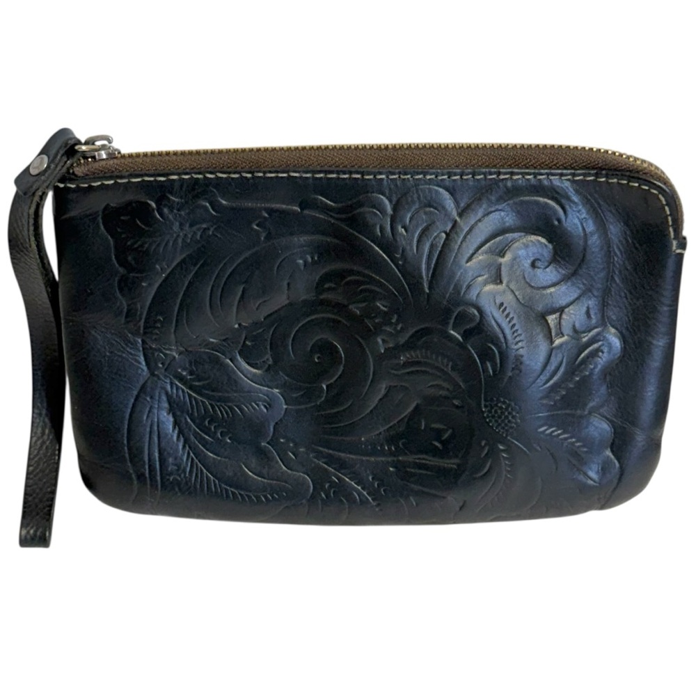 Patricia Nash Black Cassini Wristlet